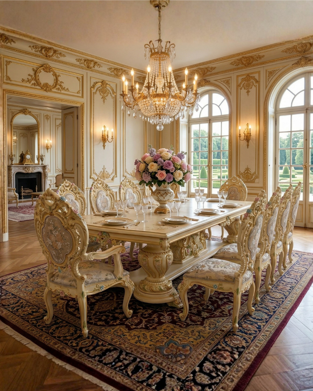 Baroque Inspired Furniture Dining Set